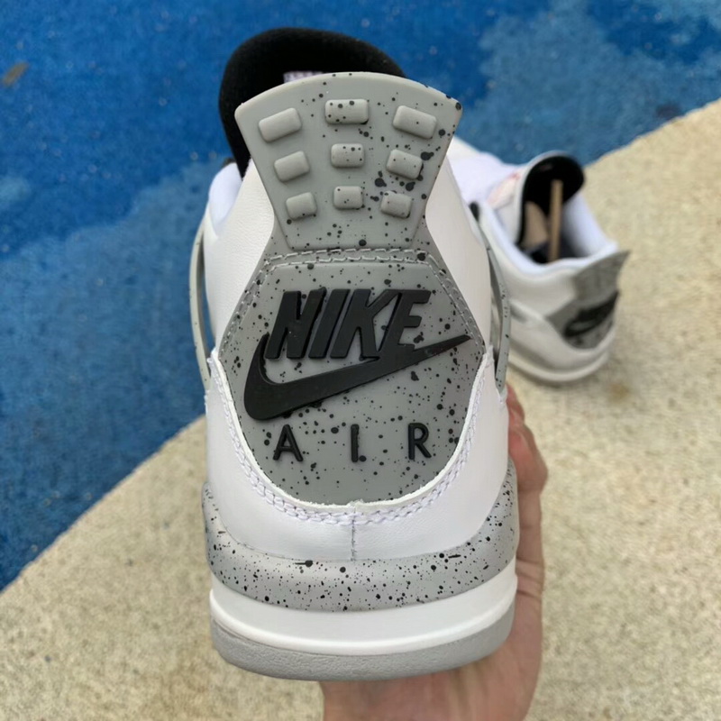 Authentic Air Jordan 4 White Cement women